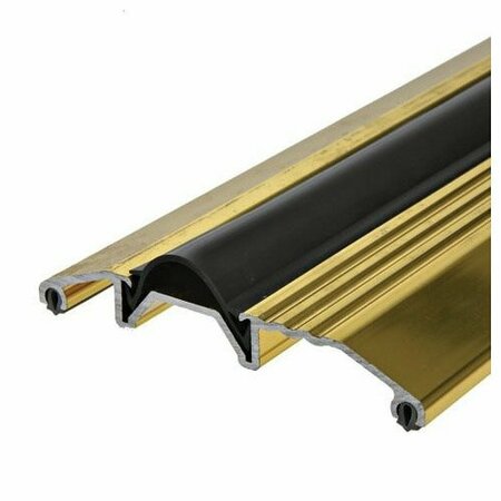 FROST KING Deluxe Line Threshold, 36 in L, 3-3/4 in W, Aluminum, Brite Gold GA3636HA